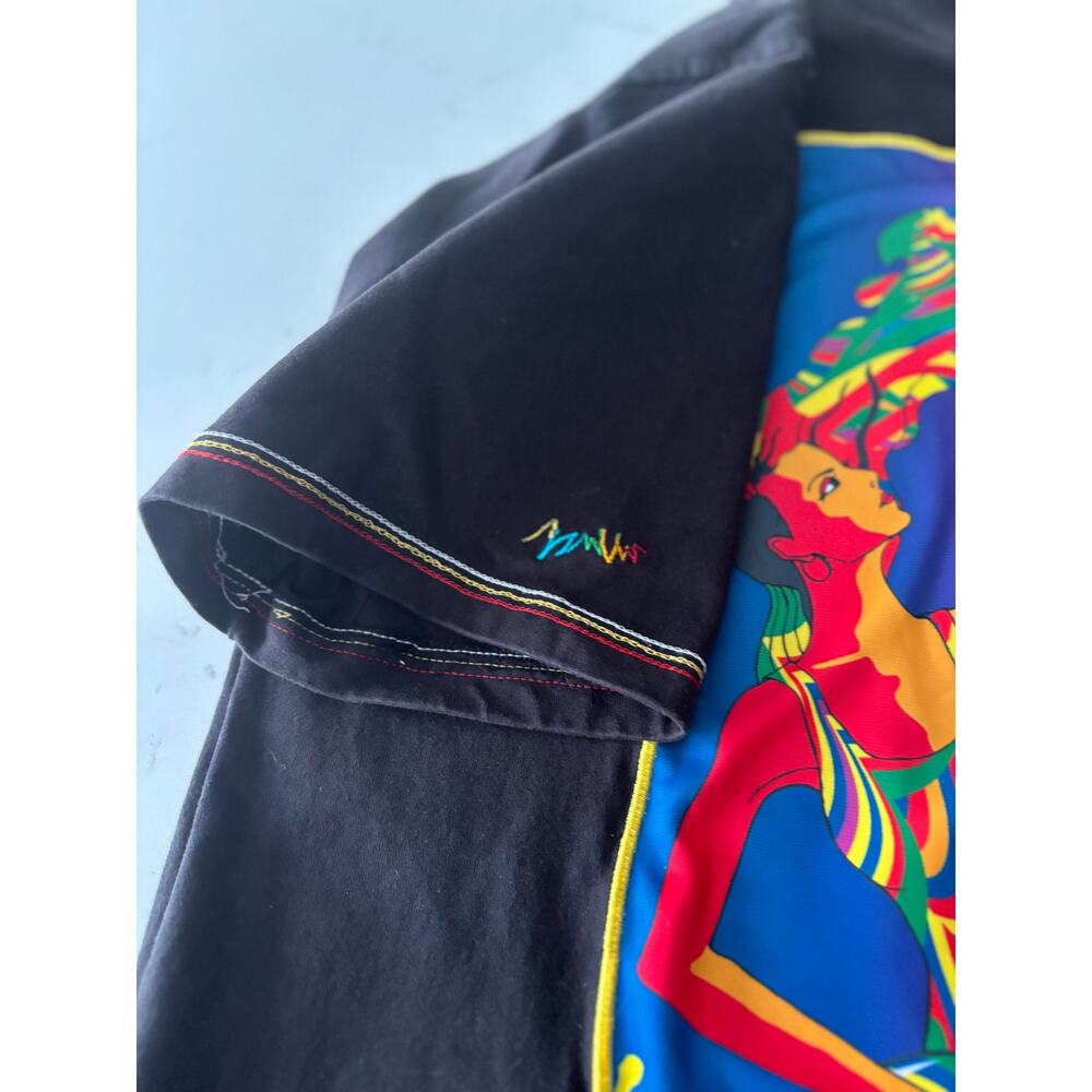 Vtg Coogie graphic T-shirt Five color chords black size L Men dopamine Artsy - Picture 8 of 12
